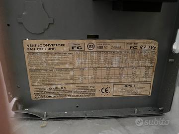 Ventilconvettore da incasso