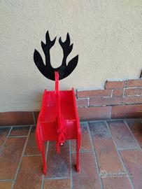 renna vintage in legno