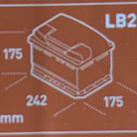 Batterie batteria auto 12v 60ah 540A