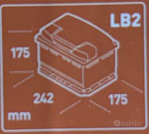Batterie batteria auto 12v 60ah 540A