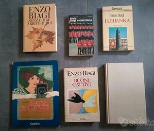 Lotto sei libri Enzo Biagi 