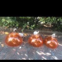 Lampadari arancione in plastica