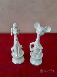 coppia statuette vintage