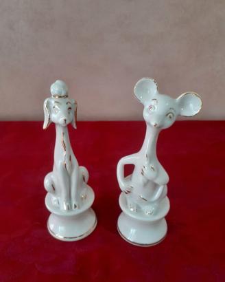 coppia statuette vintage