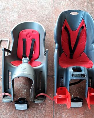 2 seggiolini bici porta bambino - fino a 22 kg