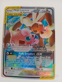 Carta Pokemon Mega Lopunny & Jigglypuff GX
