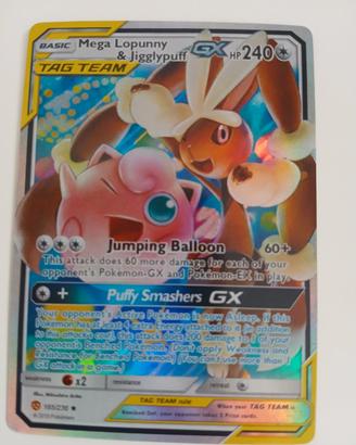 Carta Pokemon Mega Lopunny & Jigglypuff GX