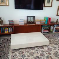 Tavolo allungabile  Ozzio bianco in cristallo 