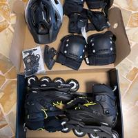 Rollerblade RB CRUISER nero/giallo 39 + set protez
