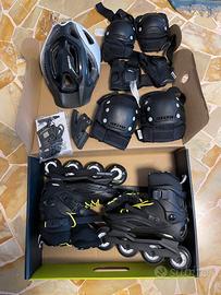 Rollerblade RB CRUISER nero/giallo 39 + set protez
