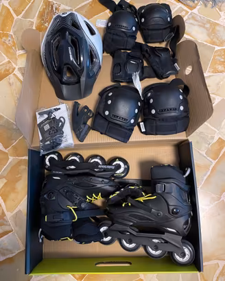 Rollerblade RB CRUISER nero/giallo 39 + set protez