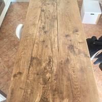 Tavolo arte povera legno massello