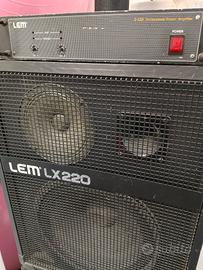 Impianto audio LEM: coppia casse LX220 + FINALE