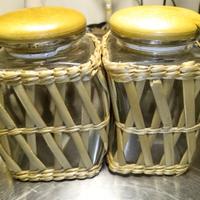 Barattoli impagliati. Country Cottage Collection.