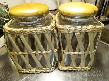 Barattoli impagliati. Country Cottage Collection.