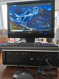 Pc hp elite monitor tastiera mouse cavi pronto uso