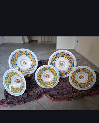 Lampadari/plafoniere ceramica vietrese Terrarte 