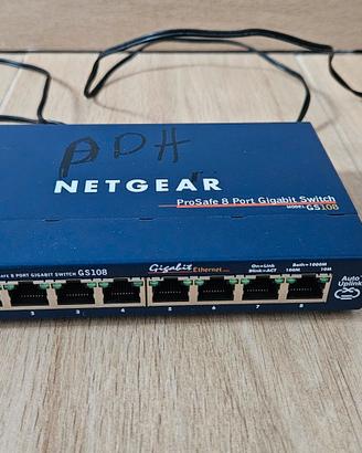 Switch netgear GS108 8 porte gigabit