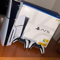 PS5 con disco + 2 controller + cuffie Sony