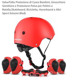 ValueTalks Protezione di Casco Bambini, Ginocchier