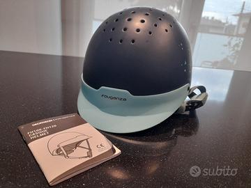 Cap equitazione bambino verde-turchese xs

