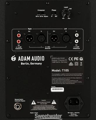 subwoofer  Adam t10s