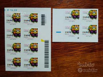 Francobollo expo Milano 2015 codice a barre