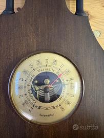 Barometro Termometro e orologio combinati