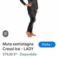 Muta semistagna donna Cressi Ice