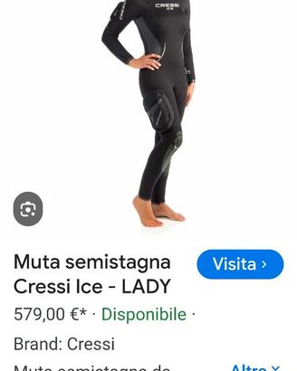 Muta semistagna donna Cressi Ice