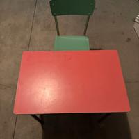 Banco scuola vintage anni 60