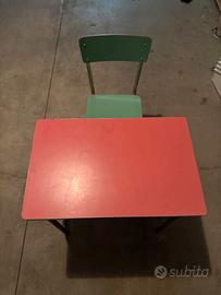 Banco scuola vintage anni 60