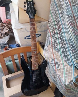 Chitarra elettrica ashton nera