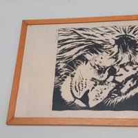 Il Leone - Gianni Carrea - anno 1981  serigrafia