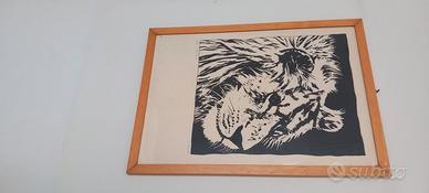 Il Leone - Gianni Carrea - anno 1981  serigrafia