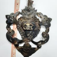 antico Ex voto cuore argento cm 10