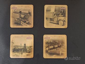 quattro sottobicchieri Peroni storici