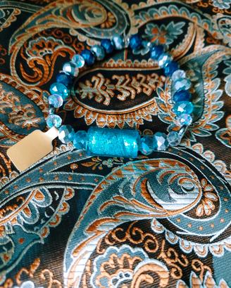 Bracciale - Vetro di Murano e Cristalli