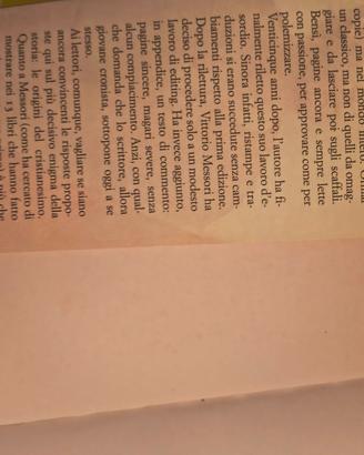 Libro di Vittorio Messori Ipotesi su Gesù
