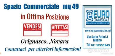 500/25 SPAZIO COMMERCIALE di mq 49 a Grignasco