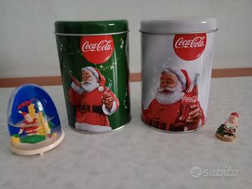 Due Barattoli, Sfera & Statuina con Babbo Natale 