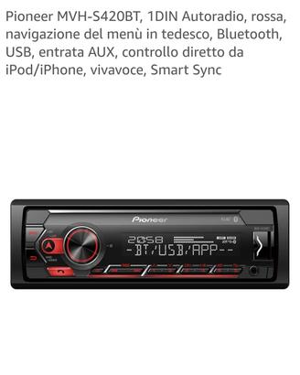 Autoradio Pioneer MVH-S420BT 1 DIN