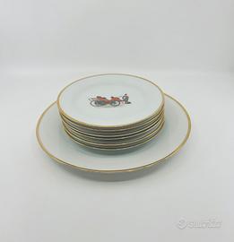 Servizio vintage da dolce Porzellan Fabrik Bavaria