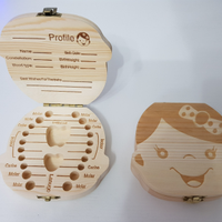 Scatola in legno per dentini da latte
