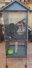 Voleria Gabbia per Uccelli Rapaci e Roditori