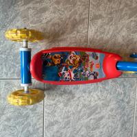 Monopattino Paw patrol 3 ruote funzionante