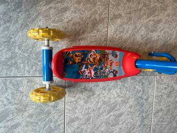 Monopattino Paw patrol 3 ruote funzionante