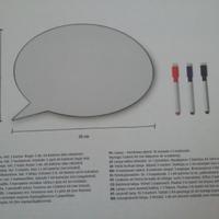 Lavagnetta luminosa a forma di fumetto