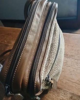 Tracollina Borbonese vintage  pelle e camoscio O.P