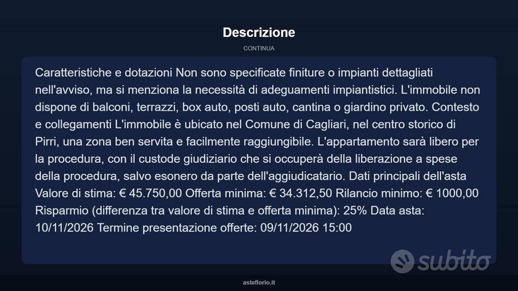 Appartamento – Cagliari, Santa Rosalia, Pirri - Vista 5